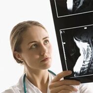 O diagnóstico de osteocondrose é especificado usando um exame de raio X
