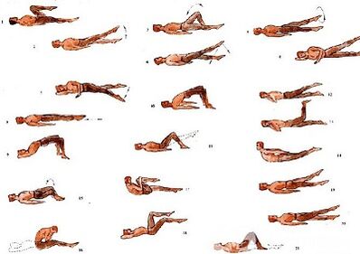 Exercícios físicos para osteocondrose lombar